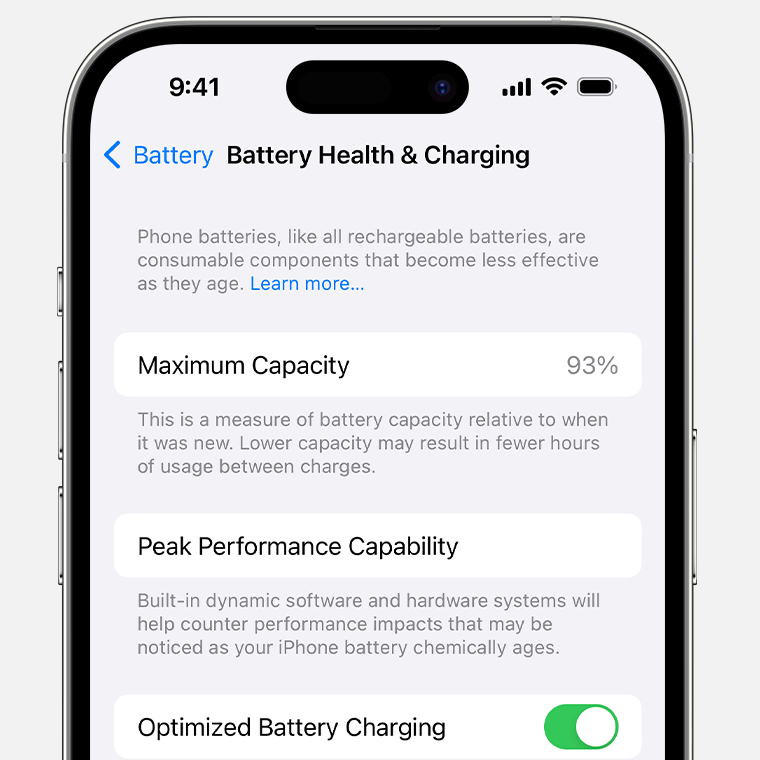 Battery health